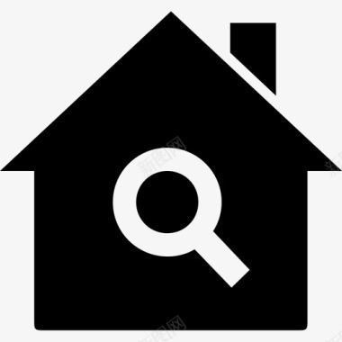 房屋搜索房地产经纪人寻找图标图标