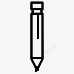 钢笔字体钢笔字体线条图标高清图片