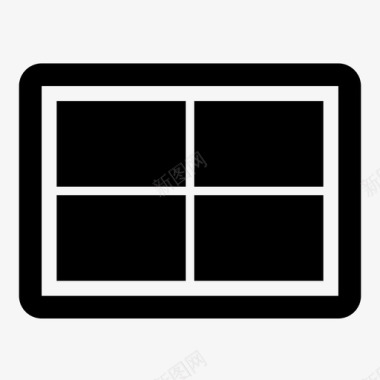 平板电脑应用程序技术方块图标图标