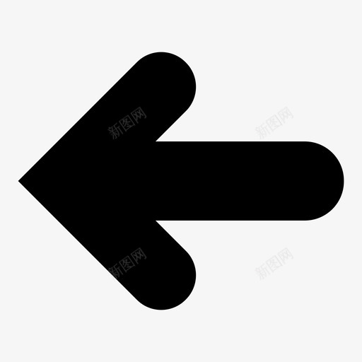 箭头滑动符号图标svg_新图网 https://ixintu.com 下一个 向后 左 方向 滑动 移动 符号 箭头 路线