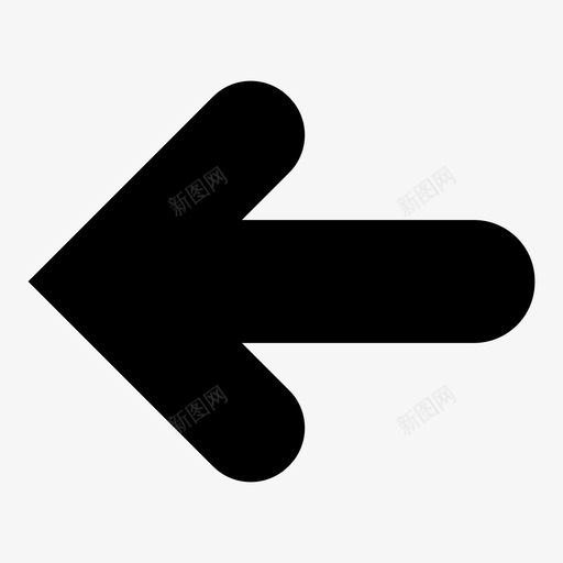 箭头滑动符号图标svg_新图网 https://ixintu.com 下一个 向后 左 方向 滑动 移动 符号 箭头 路线