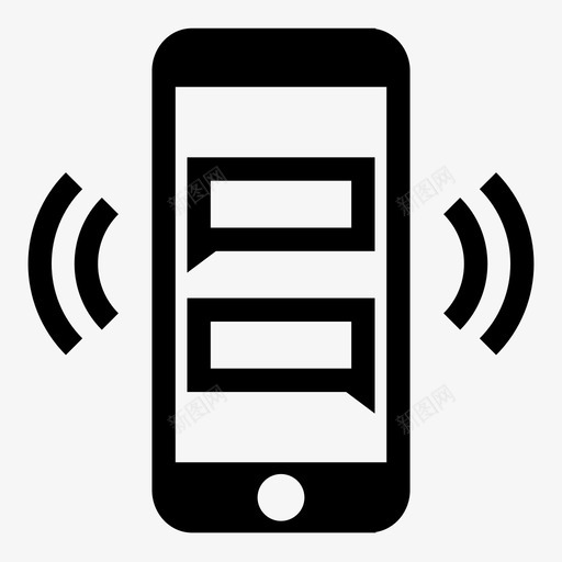 智能手机群发短信振动图标svg_新图网 https://ixintu.com 振动 提醒 智能手机 短信 群发短信 通知 静音 静音模式