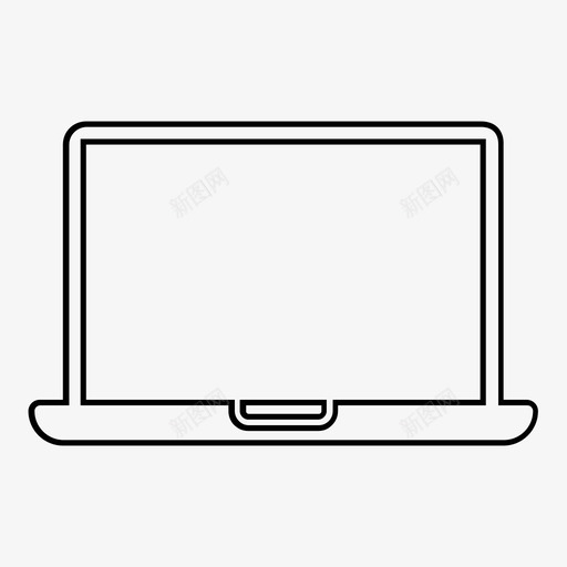 笔记本电脑屏幕便携式电脑图标svg_新图网 https://ixintu.com 个人电脑 便携式电脑 屏幕 显示器 笔记本电脑 翻盖 设备