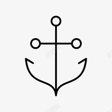 锚船海员图标图标