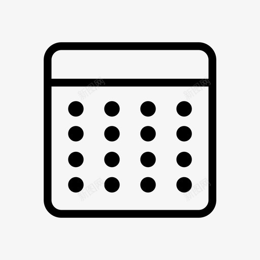 日历周时间图标svg_新图网 https://ixintu.com 会议 到期日 周 截止日期 日历 日期 时间 月 现代 约会 计划器