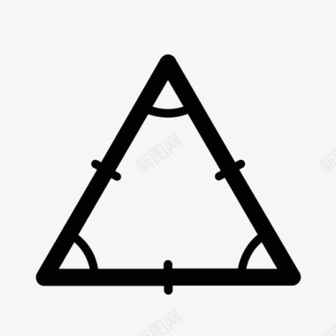 等边三角形物体材料图标图标