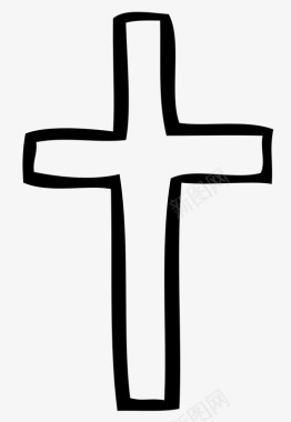 十字架反偶像宗教机构图标图标