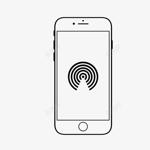 airdrop智能手机应用程序图标svg_新图网 https://ixintu.com airdrop 智能手机应用程序