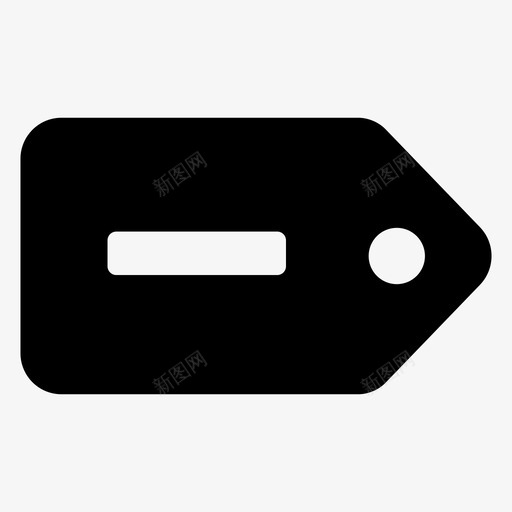 标签贴纸负片图标svg_新图网 https://ixintu.com 减号 徽章 标签 破折号 罚单 负片 贴纸