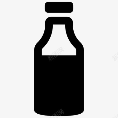 瓶子饮料牛奶瓶图标图标