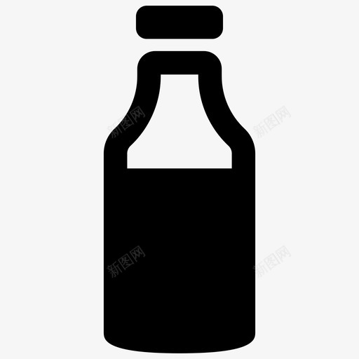瓶子饮料牛奶瓶图标svg_新图网 https://ixintu.com 奶瓶 早餐 果汁 牛奶瓶 玻璃瓶 瓶子 饮料