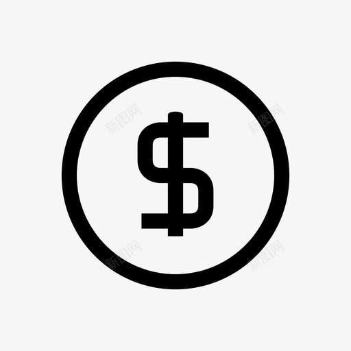 美元符号利润图标svg_新图网 https://ixintu.com 利润 支付 收入 现金 硬币 符号 美元 美元符号 财务 货币 资金