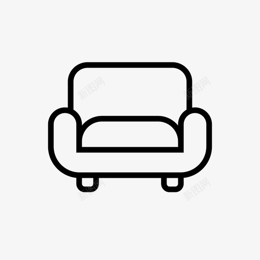 沙发扶手椅舒适图标svg_新图网 https://ixintu.com 休息 坐下 就座 扶手椅 放松 沙发 睡觉 舒适 雷雨6