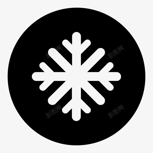 空调圆形线条图标svg_新图网 https://ixintu.com 冰 冷 冷冻 圆形 圆形用户界面 基本 接口 控制 空调 线条
