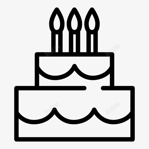 蛋糕蜡烛仪式图标svg_新图网 https://ixintu.com 仪式 吃的好 商店 婚礼 甜点 糖 结婚 蛋糕 蜡烛