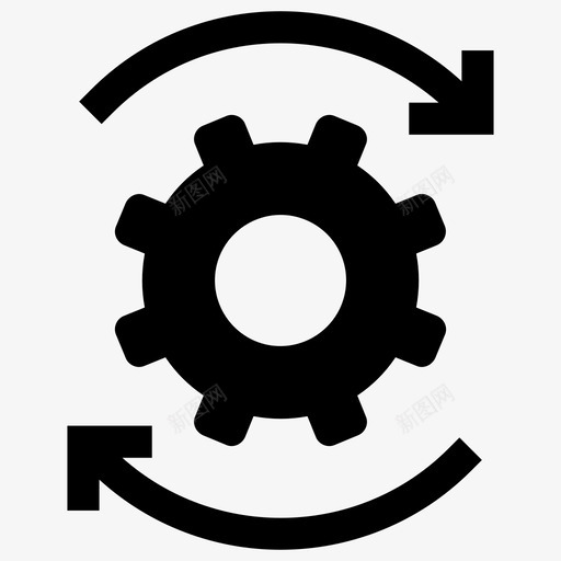 齿轮生产力过程图标svg_新图网 https://ixintu.com 业务卷2 图表 波段 生产力 缓存 蓝牙 计划 设置 过程 齿轮