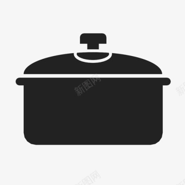 锅瓦罐厨房用具图标图标