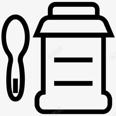 罐子食物玻璃罐图标图标