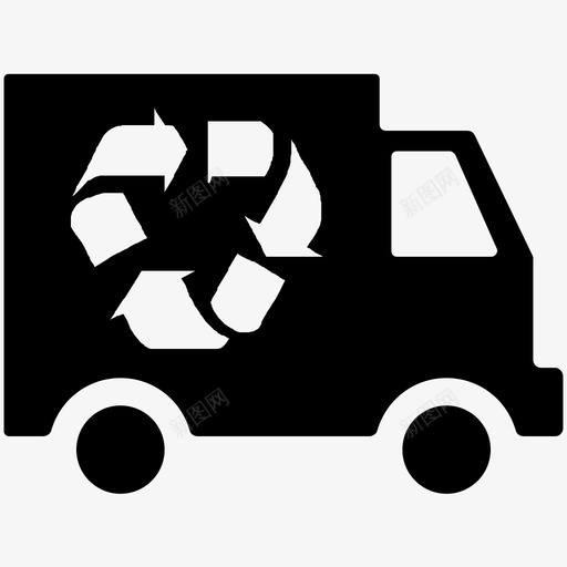 卡车回收回收卡车图标svg_新图网 https://ixintu.com 卡车 回收 回收卡车 回收车 环保概念车 环保车