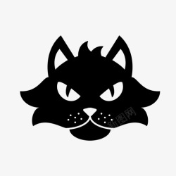 进来猫斑猫野猫图标高清图片