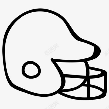 头盔体育活动保护图标图标