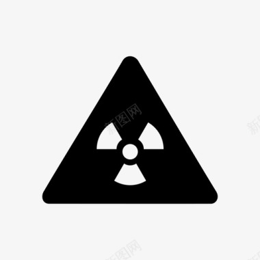 放射性安全符号图标图标
