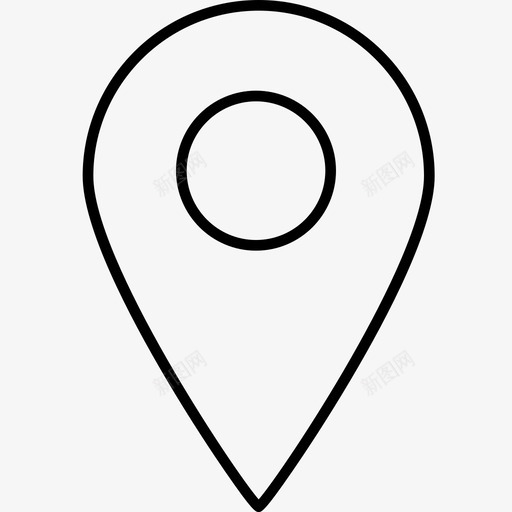 地图标记符号指针svg_新图网 https://ixintu.com 位置 地图标记 定位器 对象 引脚 指针 标签 界面网络工具 符号 谷歌