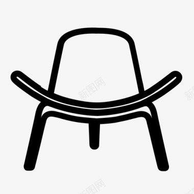椅子扶手椅坐垫图标图标