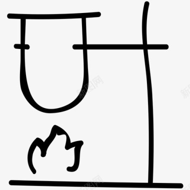 实验科学手绘涂鸦图标图标