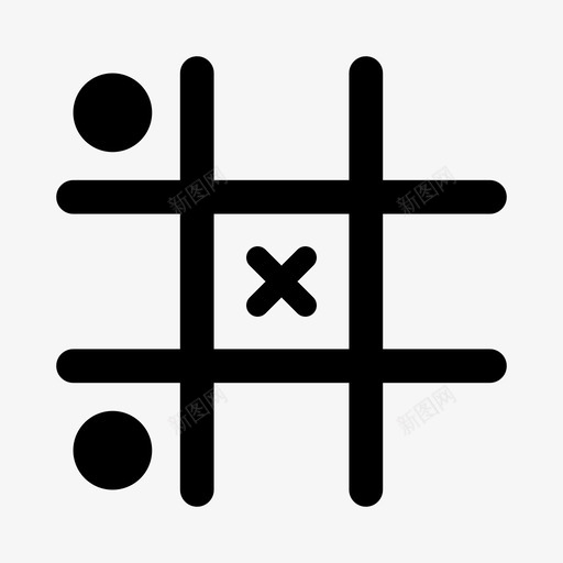 tictactoe游戏线图标svg_新图网 https://ixintu.com tictactoe 中 排 游戏 玩家 线