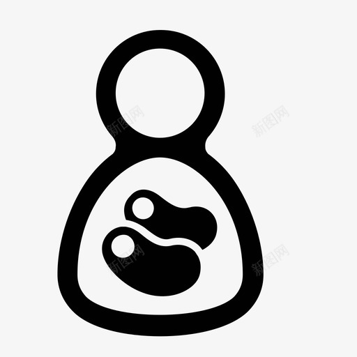 双胞胎怀孕对象图标svg_新图网 https://ixintu.com 关节 双人 双胞胎 同卵 家庭 对象 展示件 异卵 怀孕 材料 母亲