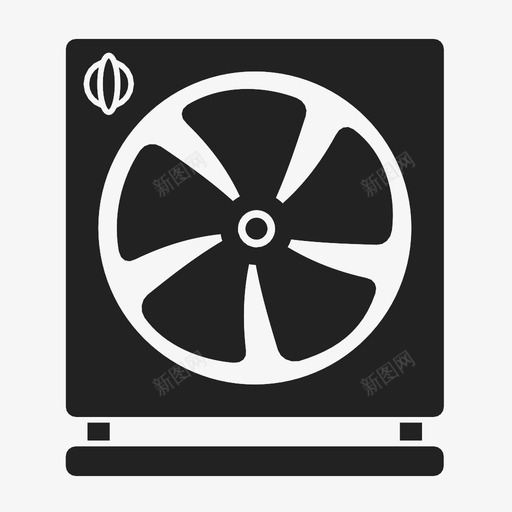 风扇叶片冷冻室图标svg_新图网 https://ixintu.com 冷冻室 叶片 符号 通风机 风扇