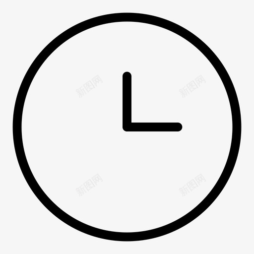 时钟小时时间图标svg_新图网 https://ixintu.com 小时 折衷轮廓图标 时钟 时间 时间片 时间设备 记时器