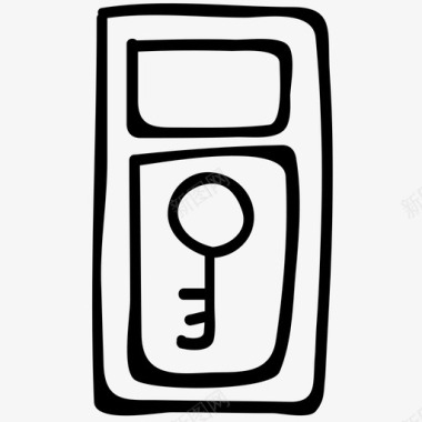 卡钥匙安全保险箱图标图标