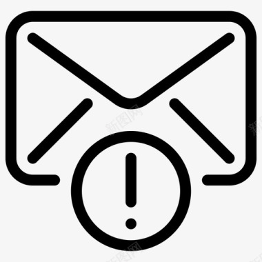信封警报电子邮件图标图标