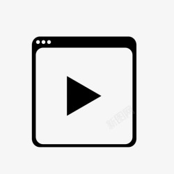 剪辑音乐媒体播放器视频播放按钮图标高清图片