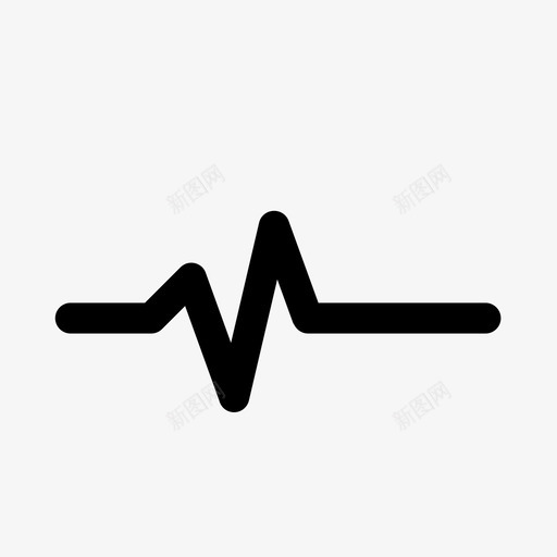 脉搏心率监护仪图标svg_新图网 https://ixintu.com 健康 心率 心脏 心跳 生命线 监护仪 脉搏 锻炼