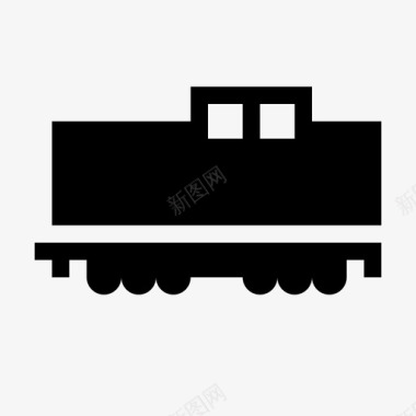 火车火车车厢有轨电车图标图标