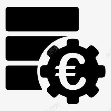 欧元金融数据库选项工具设置图标图标