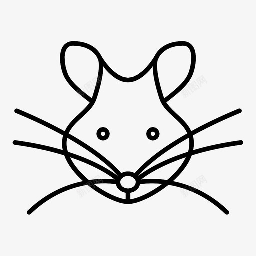 老鼠动物猫图标svg_新图网 https://ixintu.com 动物 啮齿动物 害虫 尾巴 狩猎 猫 老鼠