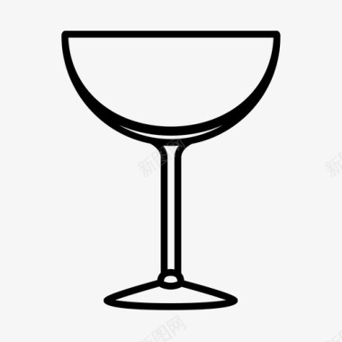 玛格丽塔杯酒杯脚图标图标