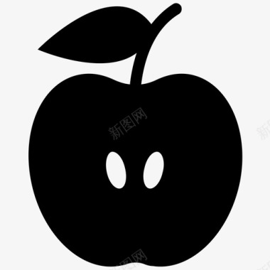 苹果苹果果苹果一半图标图标