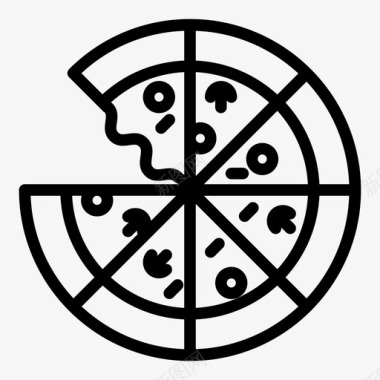 披萨沙司意大利香肠图标图标