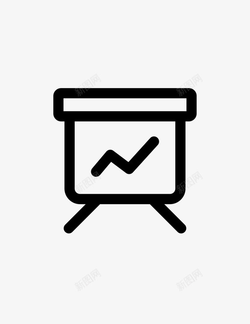 投影屏幕演示报告图标svg_新图网 https://ixintu.com 投影屏幕 报告 演示 白板 知识包 线图 统计 表示 讲座 趋势