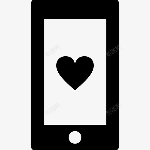 手机爱手机表情图标svg_新图网 https://ixintu.com 心 手机 手机爱 表情
