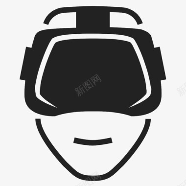 虚拟现实护目镜游戏玩家游戏图标图标