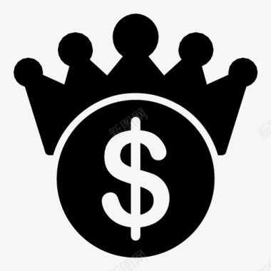 皇冠国王奢侈品图标图标