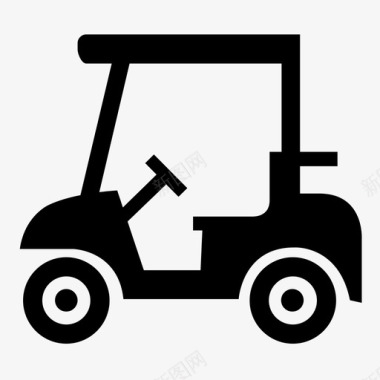 高尔夫球车车辆高尔夫球图标图标