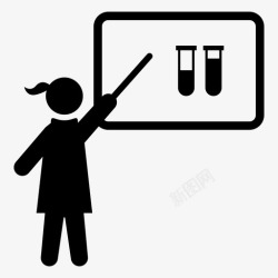 医学教授教师学校样品管图标高清图片