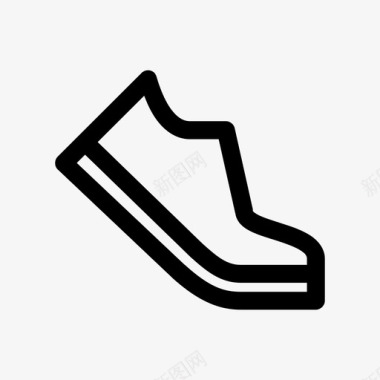 跑鞋靴子运动图标图标